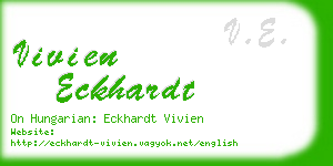 vivien eckhardt business card